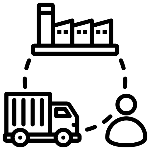 Production delivery icon